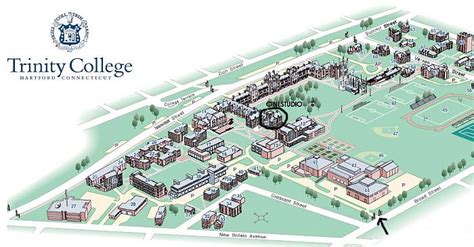 Trinity College Hartford Campus Map