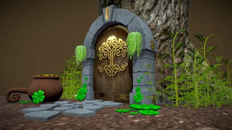 St Patricks Day Celtic Portal Buy Royalty Free 3d Model By Arloopa