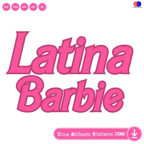 Barbie Latina Barbie SVG PNG SVG PNG EPS DXF AI Vector Arts Collection Arts Vector
