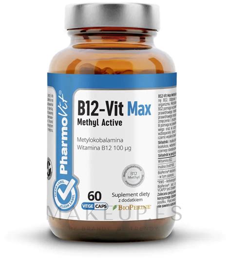 Pharmovit Clean Label B Vit Max Methyl Active Complemento