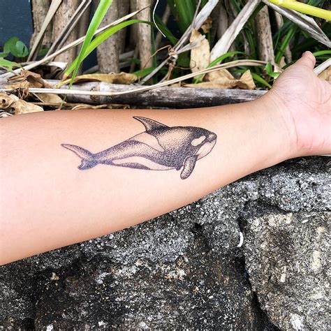 Orca Whale Tattoo Realistic Temporary Tattoos Tattooicon