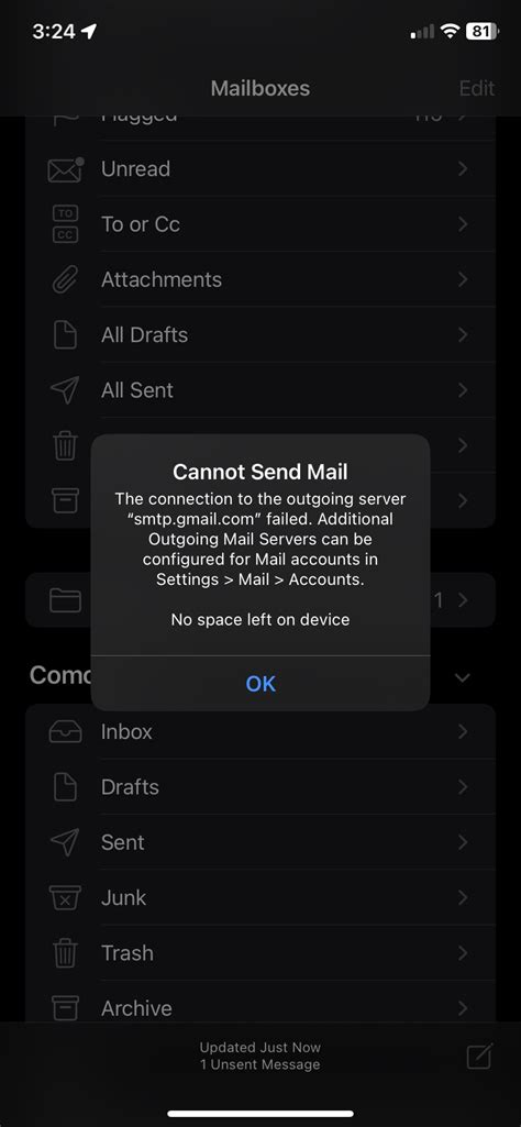 I Cannot Send Emails From My IPhone Gett Apple Community