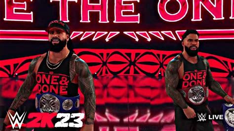 WWE 2K23 The Usos Undisputed Tag Team Champions Entrance 2023 PS5