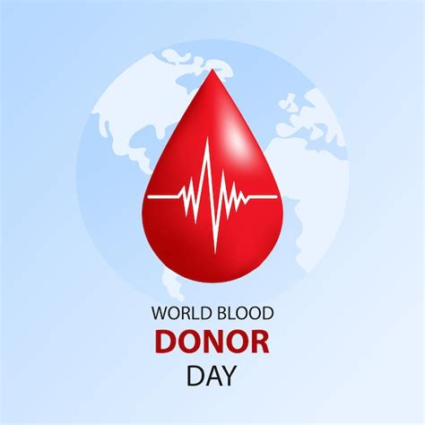 Premium Vector World Blood Donor Day