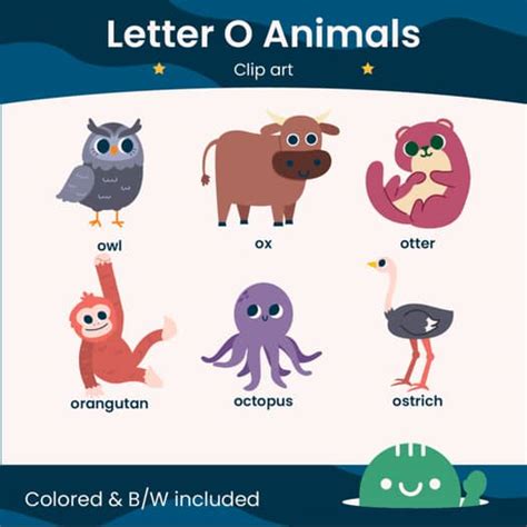 letter  animals clip art   earthlings tpt