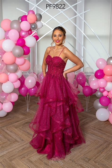 Pf Raspberry Prom Evening Dress Dot S Frocks