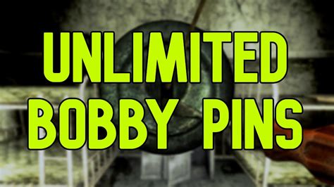 Unlimited Bobby Pins Fallout Console Command Youtube