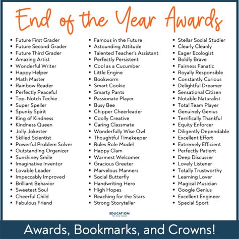 List Of Award Categories For University Students At Johanna Ross Blog