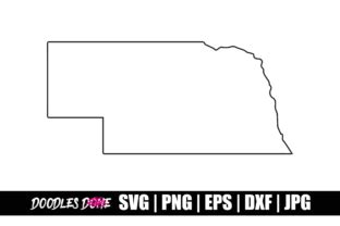 Nebraska Outline Svg Cut File Graphic By Doodlesdone Creative Fabrica