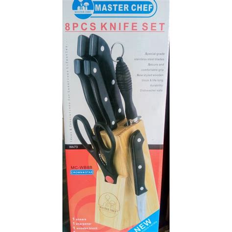 Master Chef Master Chef Kitchen Knife Set 8 Pcs – Purecost Online Shopping