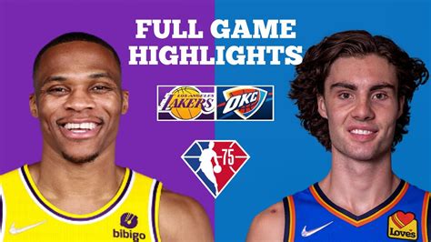 Los Angeles Lakers Vs Oklahoma City Thunder Full Game Highlights