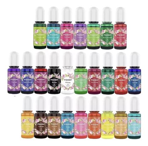 Set Pigmentos Liquidos Traslucidos Resina X 10 Ml X 26 Uni Envío gratis