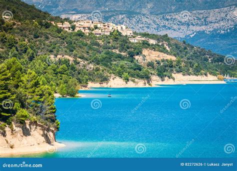 St Croix Lake Les Gorges Du Verdon Provence Frankreich Stockfoto