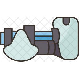 Portal Gun Icon - Download in Colored Outline Style