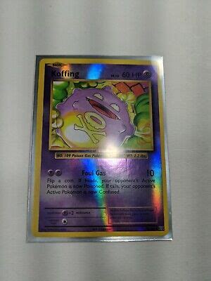 Koffing 50 108 X Y Evolutions Reverse Holo NM Mint Pokemon C167 EBay