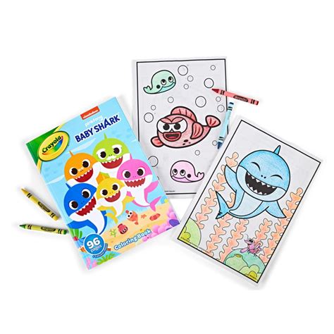 Coloring Book, Baby Shark, 96 Pages - BIN042642 | Crayola Llc | Art ...