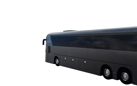 Vehicle black bus for passenger transport. concept of transportation ...