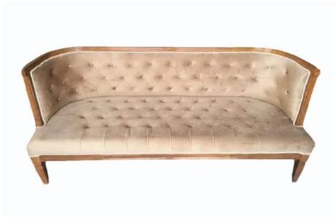 Beige Oak Wood Framed Rexin Three Seater Sofa At Rs 12500 Piece