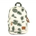 Mochila Feminina Estampada Tropical Abacaxi Bolsa De Escola Casual