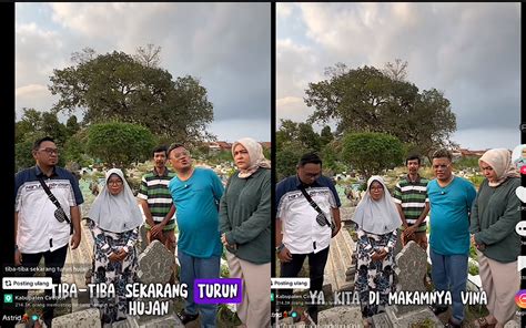 Uya Kuya Ke Makam Vina Cirebon Semula Cuaca Cerah Tiba Tiba Mendung