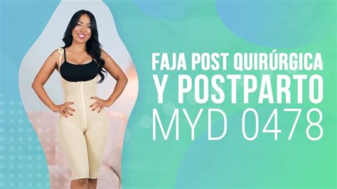 FAJA de Compresión Post Quirúrgica y Postparto MyD 0478 YouTube