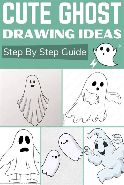 21 Cute Ghost Drawing Ideas How To Draw A Ghost Diyncrafty