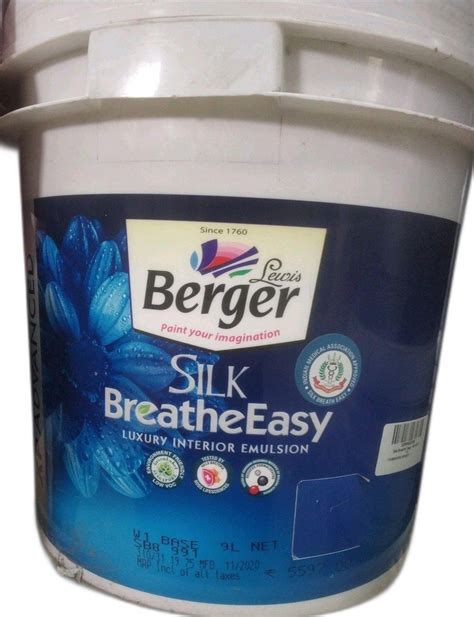 Berger Silk Breathe Easy Luxury Interior Emulsion Ltr At Rs