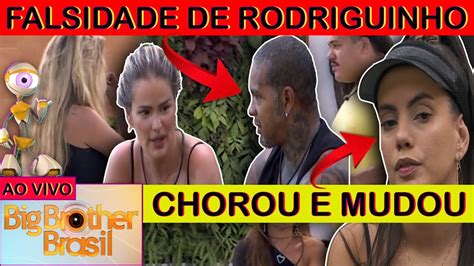 AO VIVO BBB 24 Rodriguinho Esbanja Falsidade Fernanda E Yasmin