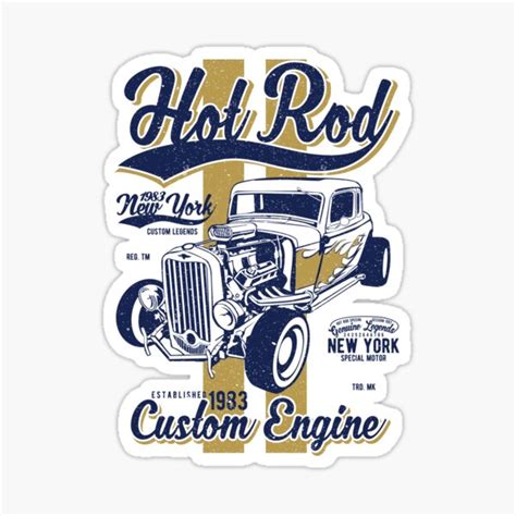 Hot Rod Stickers | Redbubble