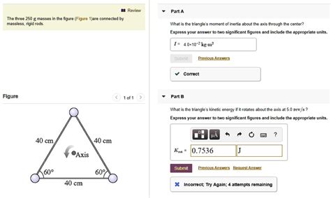 Review Part A The Three 250 G Masses In The Figure Figure 1jare