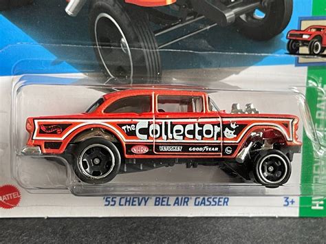 2024 Hot Wheels 55 Chevy Bel Air Gasser 63 HW Reverse Rake Case D G