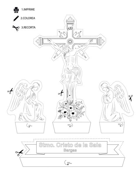 Hermandad Del Sant Simo Cristo De La Sala Recortable Del Stmo Cristo