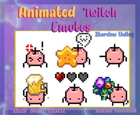 Animated Stardew Valley Emotes Cherry Blossom Etsy Australia