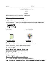 Prueba De Practica Leccion With Answers Docx Nombre Fecha Prueba