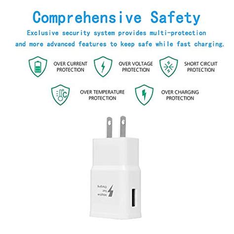 Samsung Adaptive Fast Charging Wall Charger Adapter Compatible With Samsung Galaxy S6 S7 S8 S9