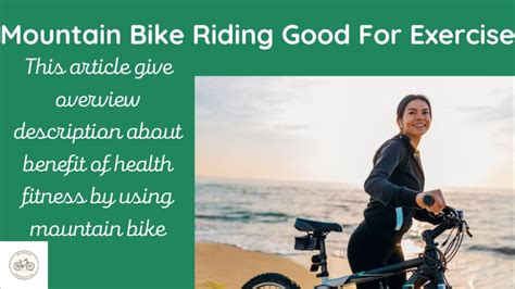 mountain bike riding good  exercise fat burning solution