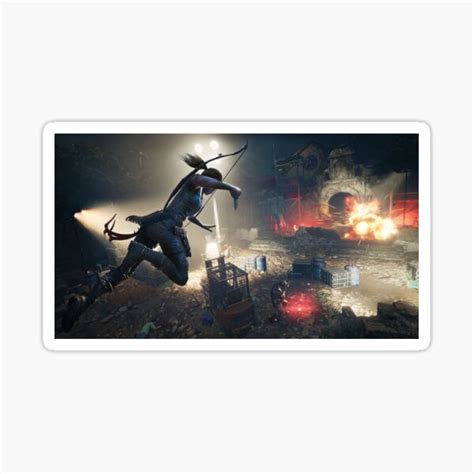 Action Of Shadow Of The Tomb Raider Ultra Hd Quality K Sticker For