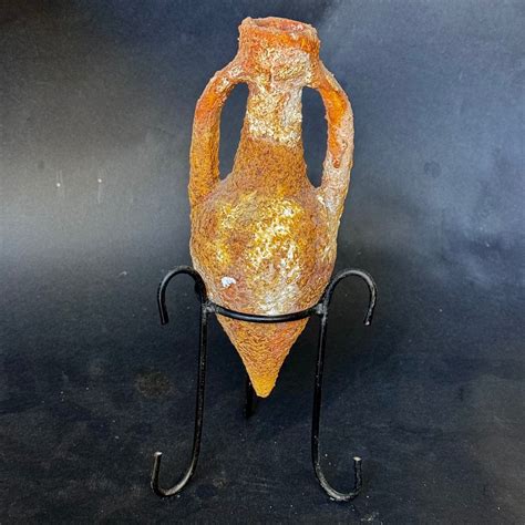 Ancient Roman Terracotta Amphora Roman Replica 26 Cm No Reserve