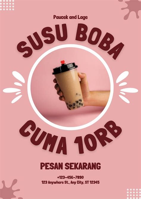 Gratis Desain Contoh Contoh Iklan Minuman Canva