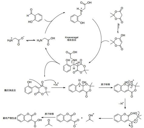 甘氨酸催化下串联合成香豆素 3 羧酸