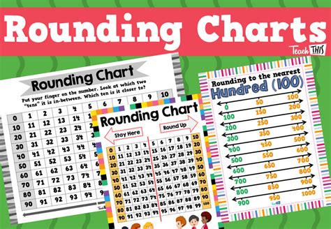 rounding charts teacher resources  classroom games teach
