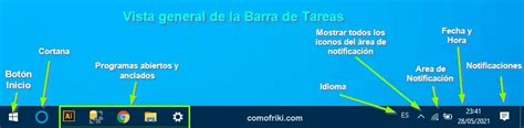 La Barra De Tareas De Windows ComoFriki