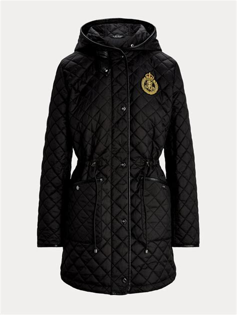 Lauren Ralph Lauren Bergangsjacke Schwarz Straight Fit