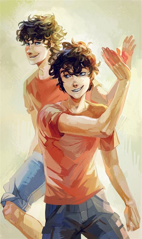 Travis Left And Connor Right Pjo Official Art By Vira Percy