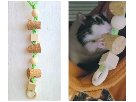 Cork & Wood Chew Toy for Rats / Chew Toy / Rat Toy / Mice Toy / Small Animal Toy / Wooden Toy ...