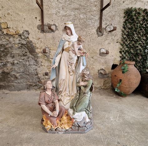 Life Size Religious Statue Th Century Our Lady Of Purgatory Church