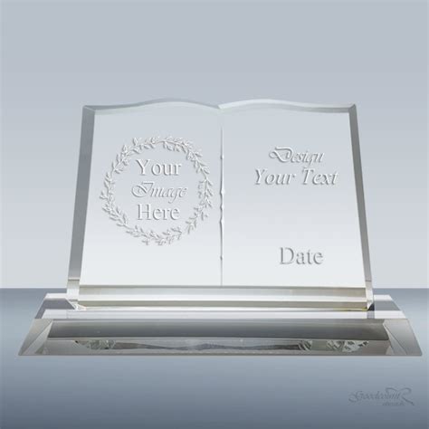 Build Your Own Plaque Crystal Book Plaque 004 Goodcount 3d Crystal