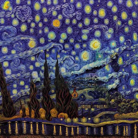 Sd Outpainting Of The Starry Night By Vincent Van Gogh Rstablediffusion