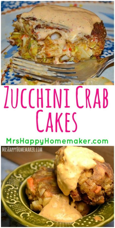 Zucchini Crab Cakes Mrs Happy Homemaker