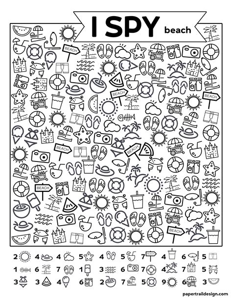 Difficult I Spy Printable - Printable World Holiday